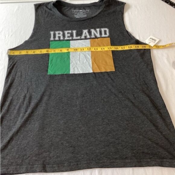 Fifth Sun Tank Top Women’s Size XL Color Heathered Charcoal Ireland NWT - Picture 7 of 7